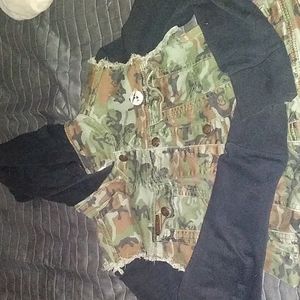 Army print jacket
